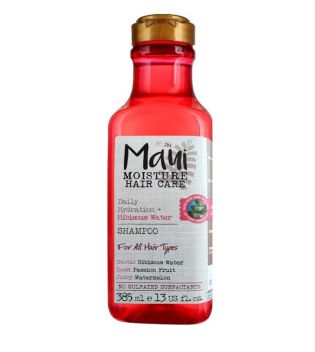Maui - Shampoing Hydratation Légère à l'Eau d'Hibiscus, Hydrate et Adoucit 385 ml