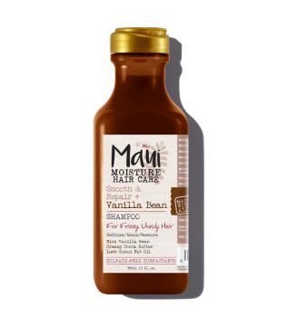 Maui - Shampooing répare et lisse l'extrait de vanille - Cheveux crépus et indisciplinés 385 ml