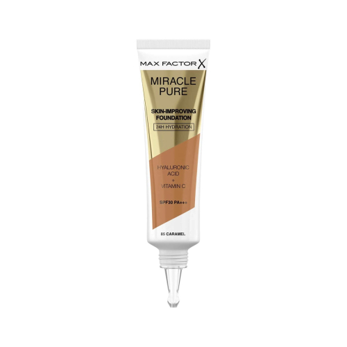 Max Factor - Base de maquillage hydratation 24H SPF30 Miracle Pure - 85: Caramel