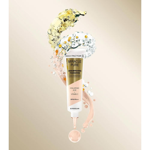 Max Factor - Base de maquillage hydratation 24H SPF30 Miracle Pure - 85: Caramel