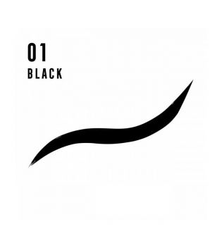 Max Factor - Eyeliner liquide mat Masterpiece - 01: Black