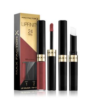 Max Factor - Rouge à lèvres liquide et baume Lipfinity 24h - 102: Glistening