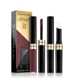 Max Factor - Rouge à lèvres liquide et baume Lipfinity 24h - 108: Frivolous