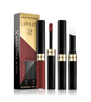Max Factor - Rouge à lèvres liquide et baume Lipfinity 24h - 110: Passionate