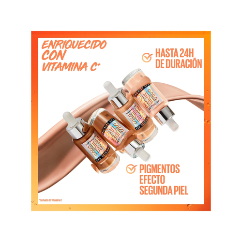 Maybelline - Base de maquillage sérum SuperStay 24H Skin Tint + Vitamine C - 66