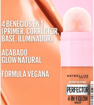 Maybelline - Base de maquillage Instant Perfector Glow 4 en 1 - 02: Medium