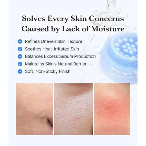 Medicube - Crème hydratante pour le visage Hyaluronic Moisturizing Capsule Cream