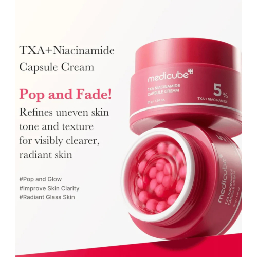 Medicube - Crème éclaircissante pour le visage TXA Niacinamide Capsule Cream