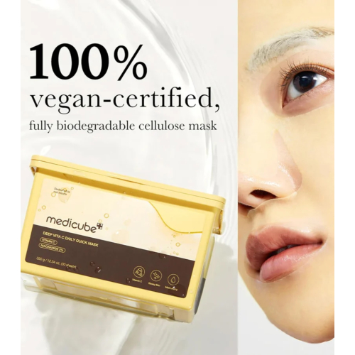 Medicube - *Deep Vita C* - Masque en cellulose à la vitamine C Daily Quick - 30ud