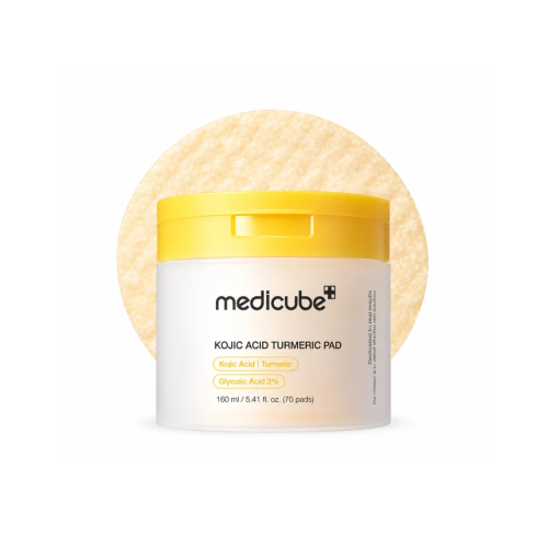 Medicube - *Kojic Acid* - Tampons éclaircissants avec de l'acide kójique et du curcuma - 70pads