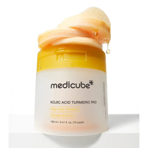 Medicube - *Kojic Acid* - Tampons éclaircissants avec de l'acide kójique et du curcuma - 70pads
