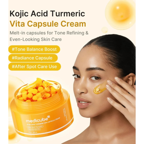 Medicube - *Kojic Acid* - Crème faciale illuminatrice Vita Capsule Cream