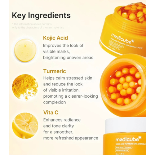 Medicube - *Kojic Acid* - Crème faciale illuminatrice Vita Capsule Cream