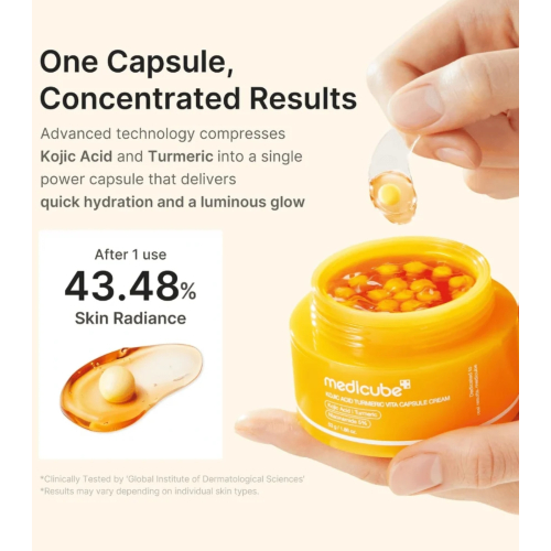 Medicube - *Kojic Acid* - Crème faciale illuminatrice Vita Capsule Cream