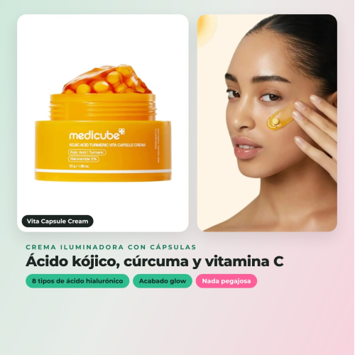 Medicube - Acide kojique - Routine éclaircissante (disques + crème)
