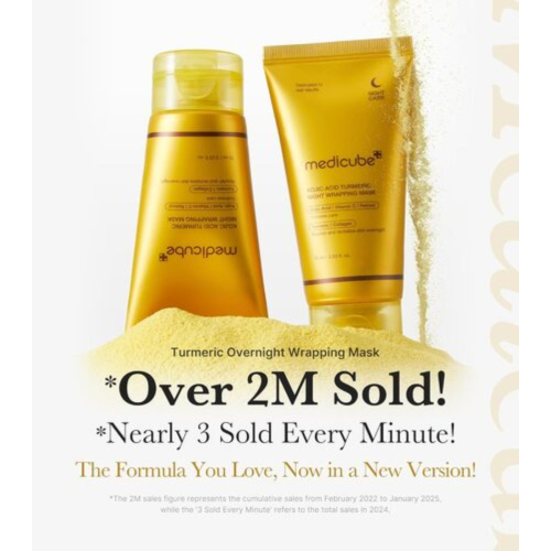 Medicube - Masque facial de nuit illuminant Kojic Acid Turmeric