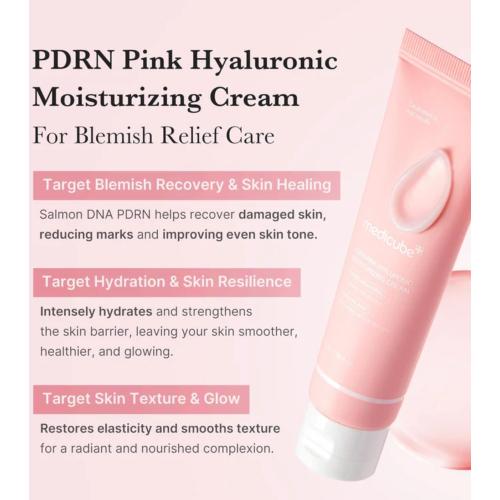 Medicube - *PDRN Pink* - Crème hydratante pour le visage Hyaluronic Moisturizing