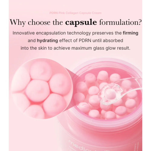 Medicube - *PDRN Pink* - Crème éclaircissante pour le visage Collagen Capsule Cream