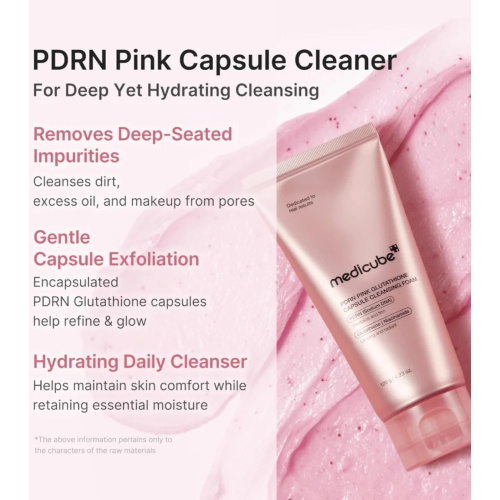 Medicube - *PDRN Pink* - Nettoyant facial Glutathione Capsule Foam