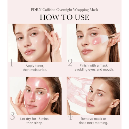 Medicube - *PDRN Pink* - Masque facial Caffeine Night Wrapping