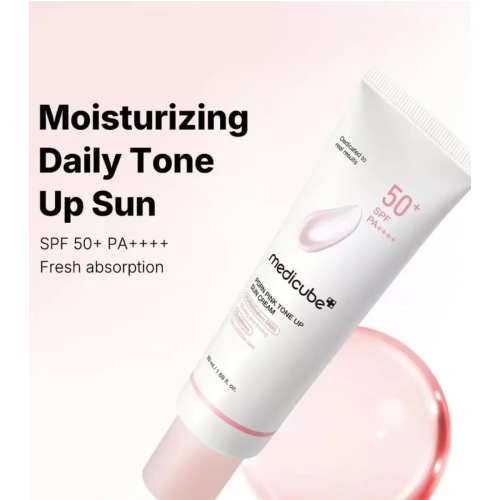 Medicube - *PDRN Pink* - Crème solaire visage SPF50+ PA++++