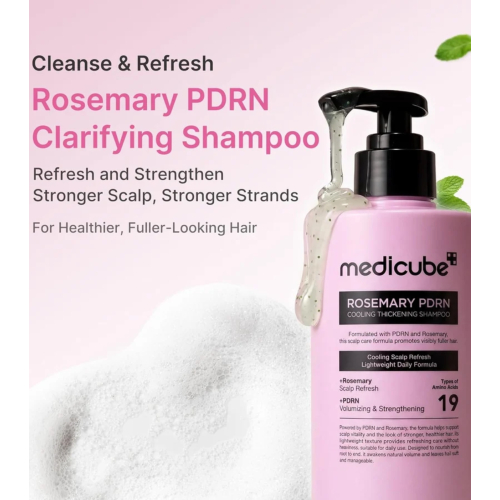 Medicube - *Rosemary PDRN* - Shampooing au romarin fortifiant