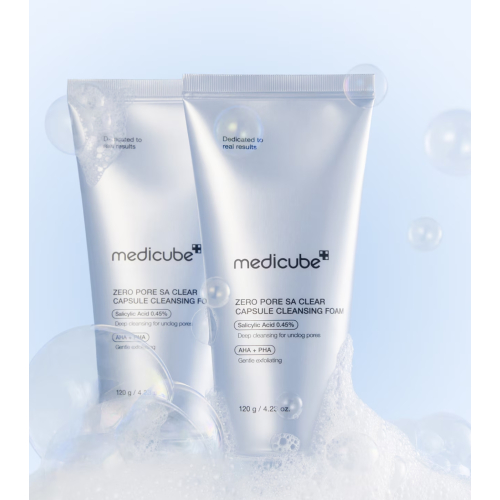 Medicube - *Zero Pore* - Nettoyant visage moussant exfoliant Clear Capsule