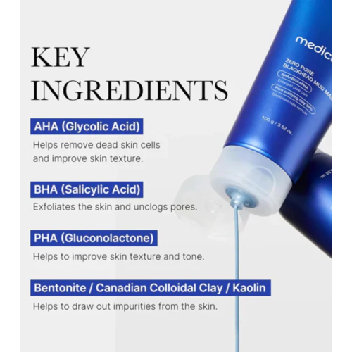 Medicube - *Zero Pore* - Masque aux AHA, BHA et PHA Blackhead Mud Mask