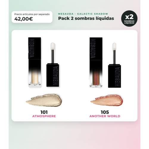 Mesauda - Pack de 2 ombres liquides Galactic Shadow - 101: Atmosphere + 105: Another World