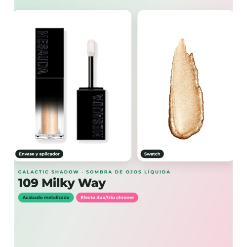 Mesauda - Pack de 2 ombres liquides Galactic Shadow - 109: Milky Way + 108: Andromeda
