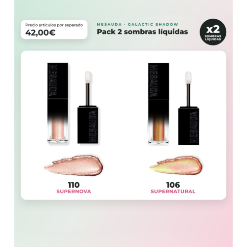Mesauda - Pack de 2 ombres liquides Galactic Shadow - 110: Supernova + 106: Supernatural