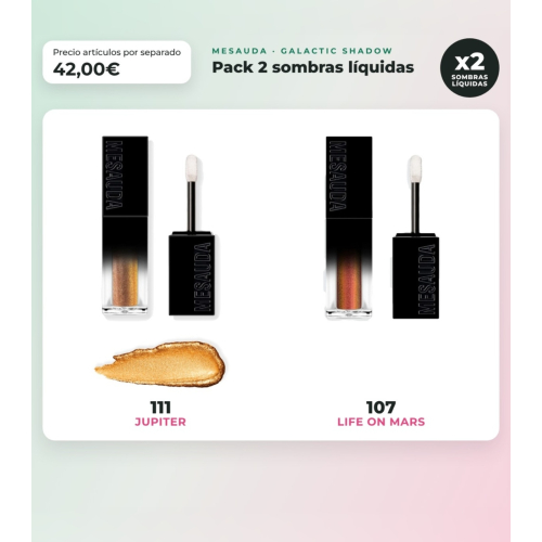 Mesauda - Pack de 2 ombres liquides Galactic Shadow - 111: Jupiter + 107: Life on Mars