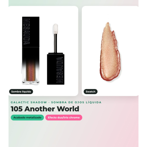Mesauda - Pack de 3 ombres liquides Galactic Shadow - 108: Andromeda + 105: Another World + 101: Atmosphere