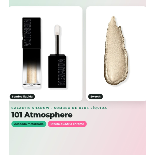 Mesauda - Pack de 3 ombres liquides Galactic Shadow - 108: Andromeda + 105: Another World + 101: Atmosphere
