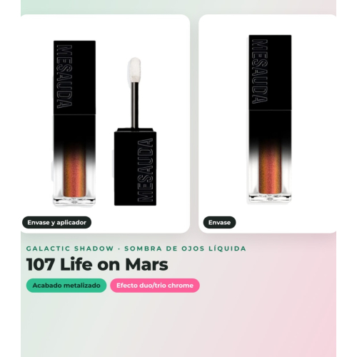 Mesauda - Pack de 3 ombres liquides Galactic Shadow - 111: Jupiter + 107: Life on Mars + 112: Rocket Man