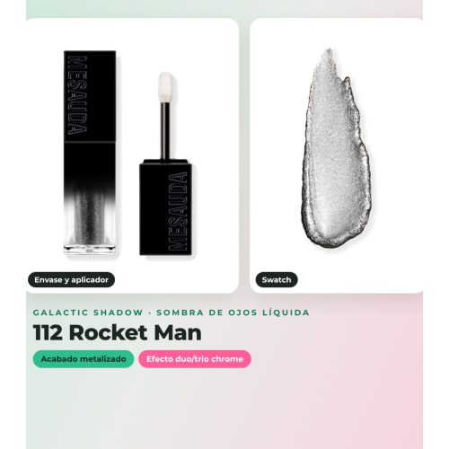 Mesauda - Pack de 3 ombres liquides Galactic Shadow - 111: Jupiter + 107: Life on Mars + 112: Rocket Man