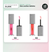Mesauda - Pack duo huile à lèvres Lipoilogy - 102: Pink Elixir + 103: Ruby Fusion
