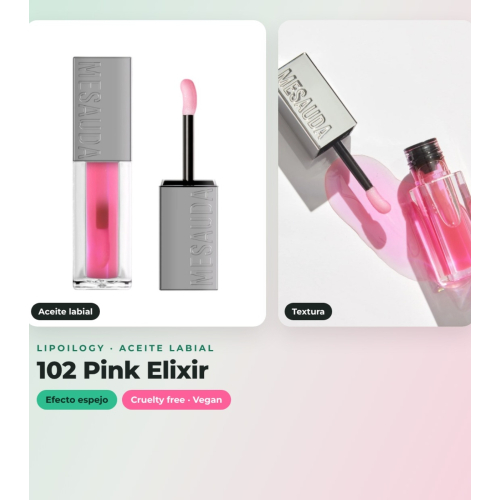 Mesauda - Pack duo huile à lèvres Lipoilogy - 102: Pink Elixir + 103: Ruby Fusion