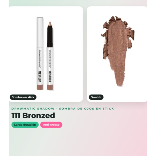 Mesauda - Pack yeux Galactic Shadow 109: Milky Way + Drawmatic Shadow 111: Bronzed + Mascara Femuline