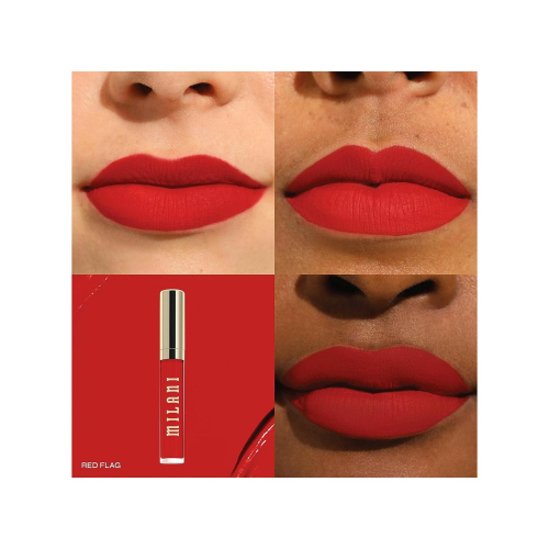 Milani - Rouge à lèvres liquide mat Stay Put Longwear Liquid Lip - 210: Red Flag