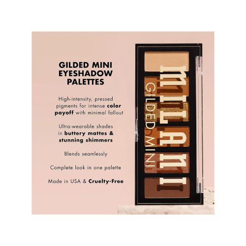 Milani - Palette de fards à paupières Gilded Mini - 110: Whiskey Business