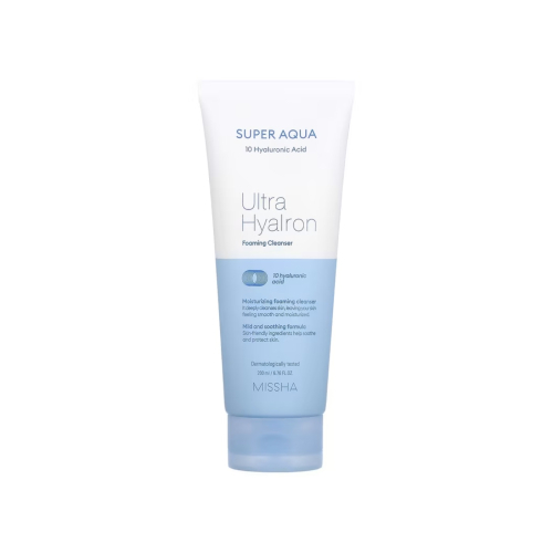 Missha - *Super Aqua* - Mousse nettoyante à l'acide hyaluronique Ultra Hyalron