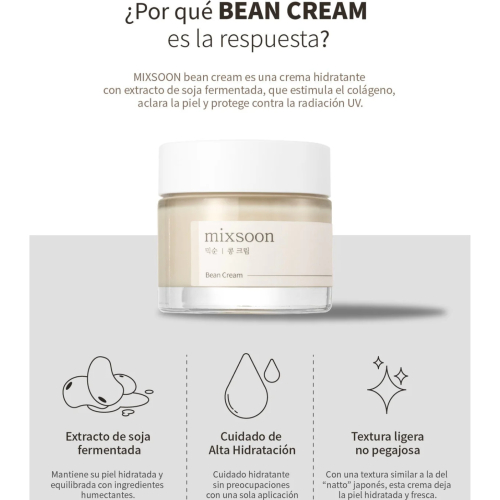 Mixsoon - Crème hydratante pour le visage Bean cream