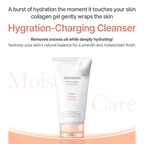 Mixsoon - *PDRN Collagen* - Gel nettoyant pour le visage