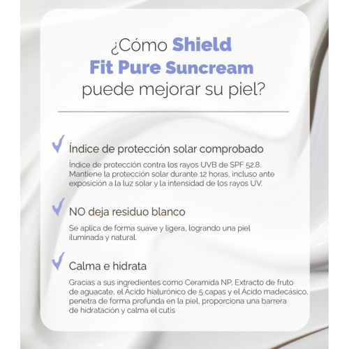 Mixsoon - Protection solaire pour le visage Shield Fit SPF50+ PA++++