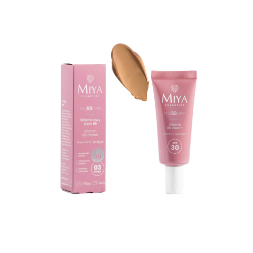 Miya Cosmetics - BB cream vitaminée myBBalm SPF30 - 03: Beige