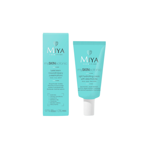 Miya Cosmetics - *MySkinIsotonic* - Crème hydratante légère aux électrolytes - Peau grasse et mixte