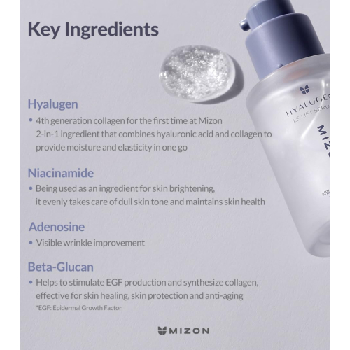 Mizon - *Hyalugen* - Sérum hydratant visage Le Lift Serum