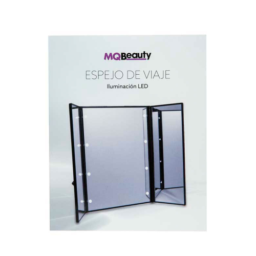 MQBeauty - Miroir de voyage avec éclairage LED