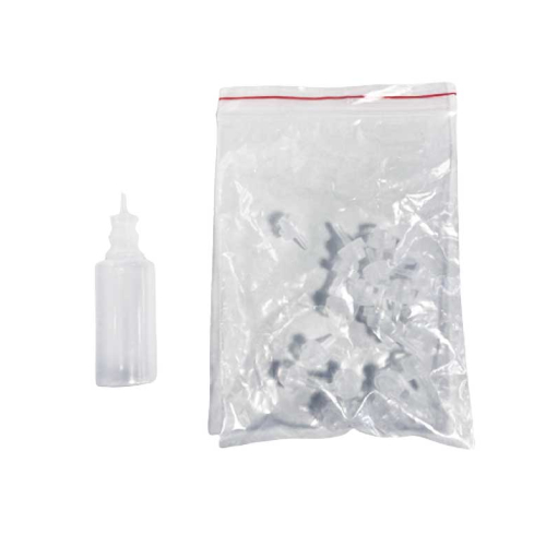 MQBeauty - Trousse cosmétique transparente + 24 flacons de 15ml